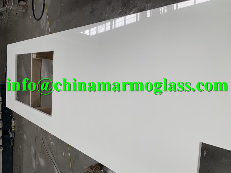 Beautiful Design Nano White Crystallized Glass Artificial Stone Panel