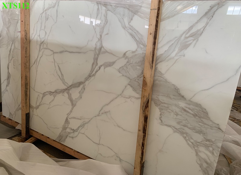 Calacatta White <a href='https://www.chinananoglass.com/nanoglass'>nano glass</a> Marble