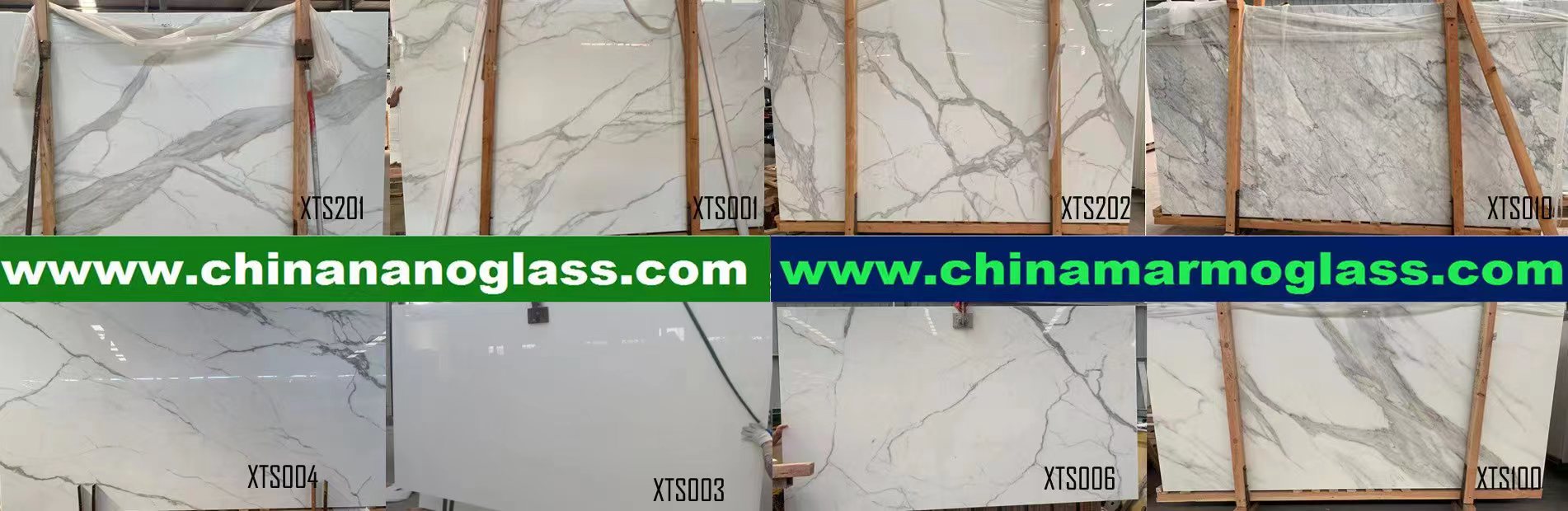 Calacatta Nanoglass Nano Glass Slabs