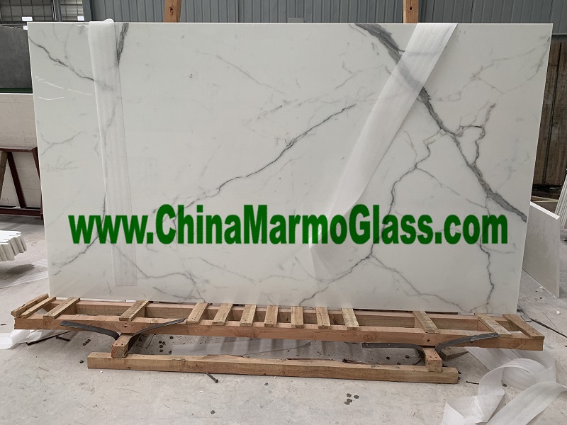 Nano Glass White Tile,High Quality Thassos White Glass Marbl...