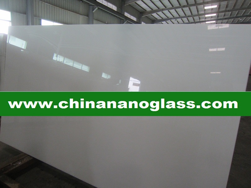 Super White Crystallized Glass Panel  Nano Glass 