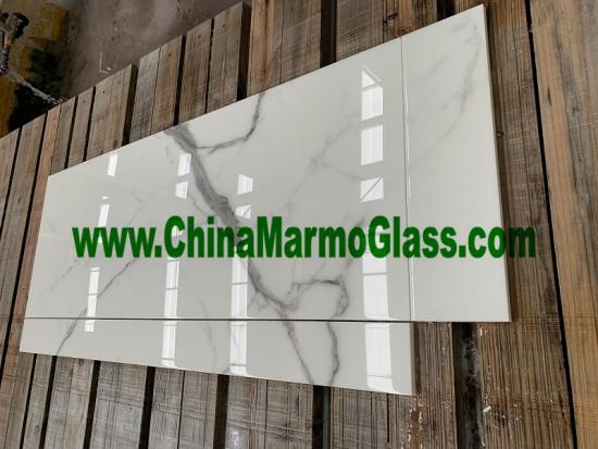 High Quality Calacatta White Nanoglass slabs