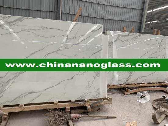 Calacata gold Nanoglass marble price for polish slabs and tiles