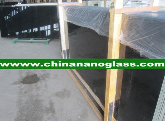 Black Color Nanoglass For Wall Cladding Project