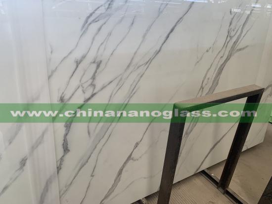 Calacatta Nano Crystallized Glass Big Slabs 1.8CM