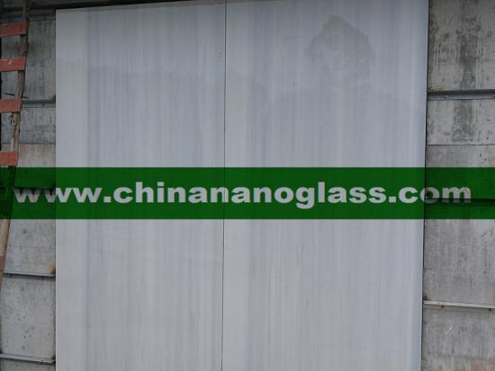 Grey Wood Vein Nano Glass Marble Slabs 300x160x2CM