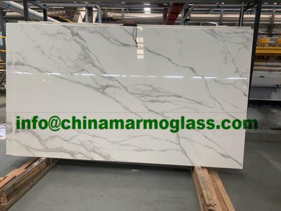 Calacatta vs Calacatta Gold Nano Glass Slab