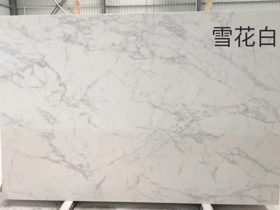 Artificial Calacatta White Marble Slabs For Countertop