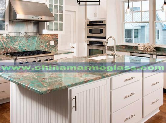 Amazonite Granite Polished Green Granite Slabs