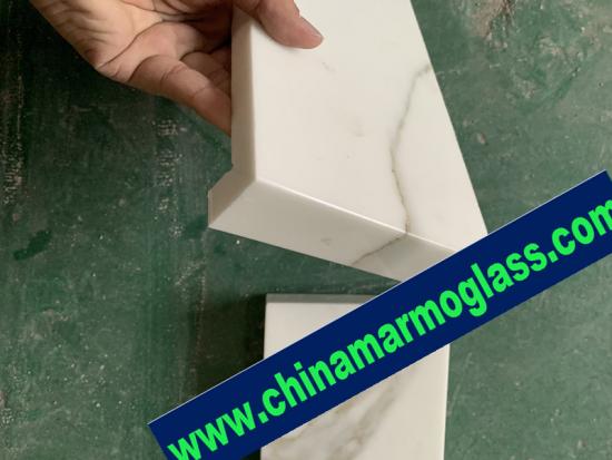 Super White Nano Glass Mitered Finishing Shape