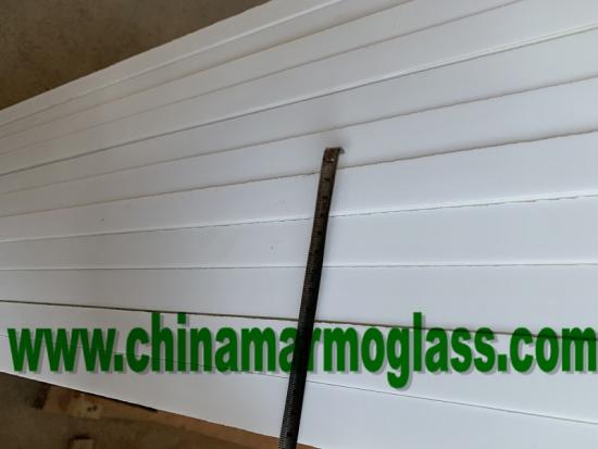 USA Popular 30mm Thickness White Nano Glass Slab