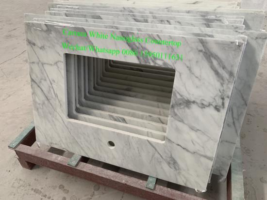 Popular Carrara White Nanoglass Countertops