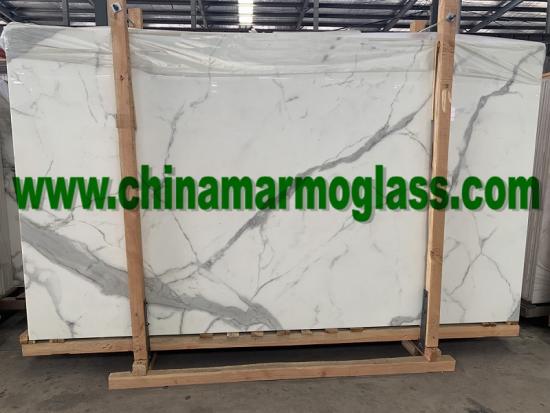 China Nanoglass CNG9937 marble look color slabs