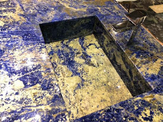 Bolivia Blue Quartzite Slabs Tiles for Countertop Home Hotel