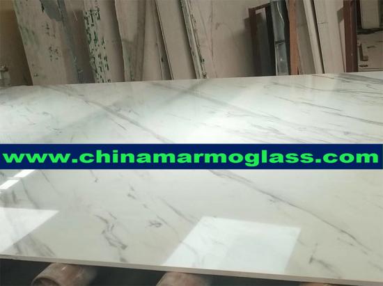 quality polishing artificial calacatta white marble