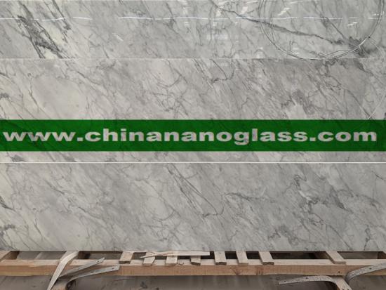 Carrara White Nano Glass Slab