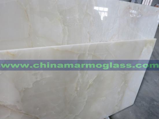 Super White Color of Snow White Onyx Slabs