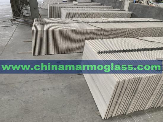 China White Wood Grain Marble Tiles China Serpeggiante Marble Tiles 1200x600x15mm