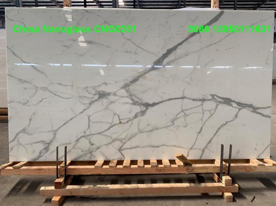 China Nanoglass CNG0201 marble look color slabs