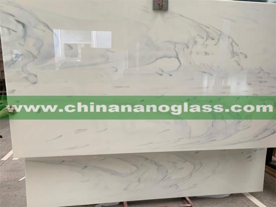 Cloudy Nano Glass Slab 300x160x2cm