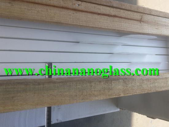 Pure White Nano Glass Nanoglass Slabs 3cm for the countertops