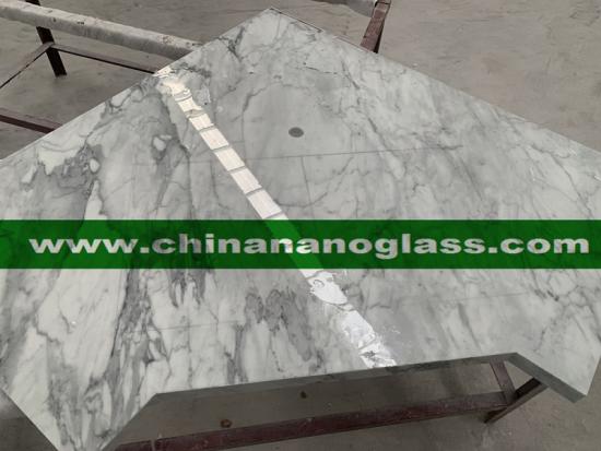 Artificial Calacatta Nanoglass Marble for kitchentops