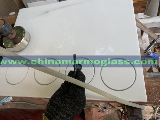 Marmoglass Kitchen Countertops with Basin