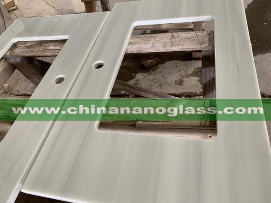 2CM and 3 CM Wood Vein Nanoglass Slabs for Countertop and Vanitytop