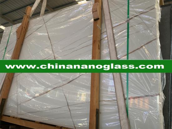 Factory Direct Supply Calacata white Nanoglass Stone For Wall, Floor, Countertop