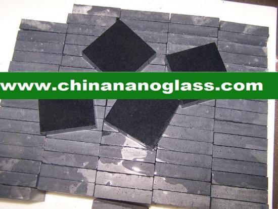 Black Marmoglass Black Crystallized Glass Panel