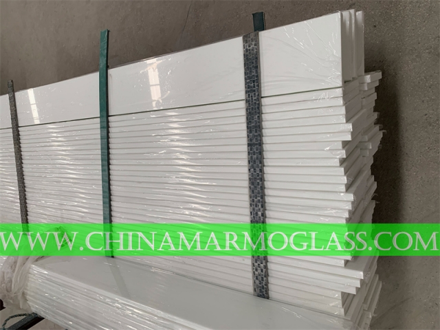 Nano 6 x 72 Window Sill Pure White Nano Glass Stone