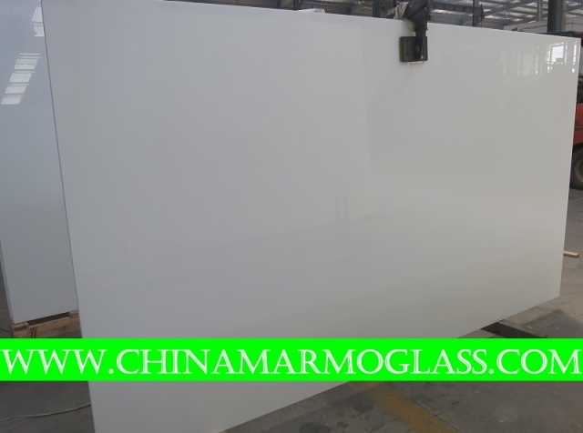Nano Glass white color slab