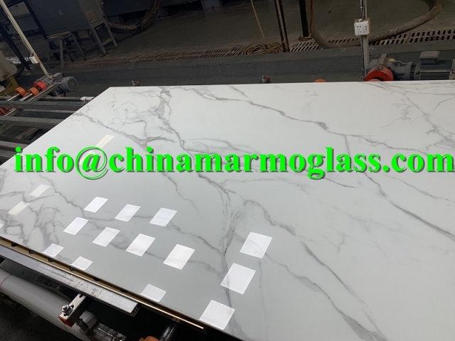 12mm Calacatta White Nano Glass Stone Slab