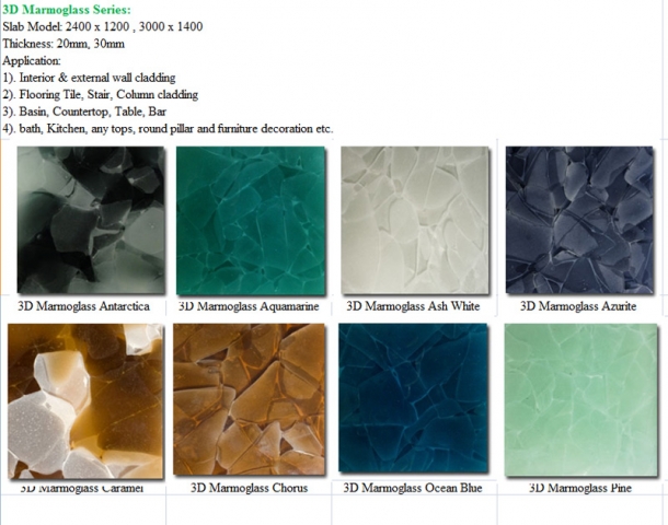 Glass2 BIOGLASSRECYCLED GLASS Slab for countertop tabletop