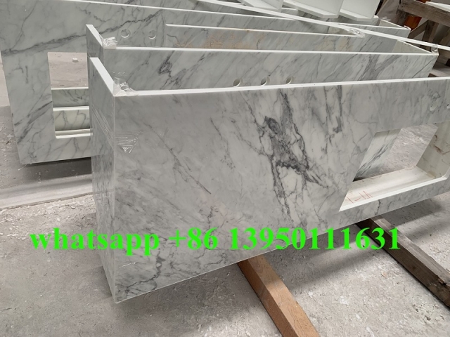 New Nanoglass Carrara White Countertops project to USA market