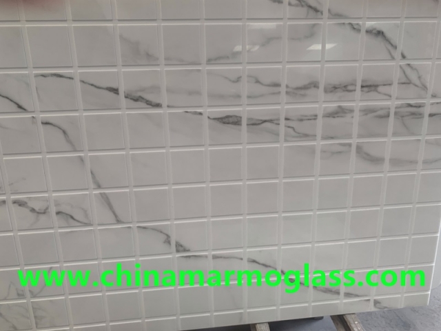 Calacatta White Nano Glass Stone Shower Trays