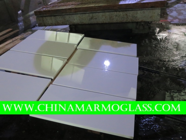 Nano Crystallized Glass Stone Super White Tiles 30.5x61x1cm