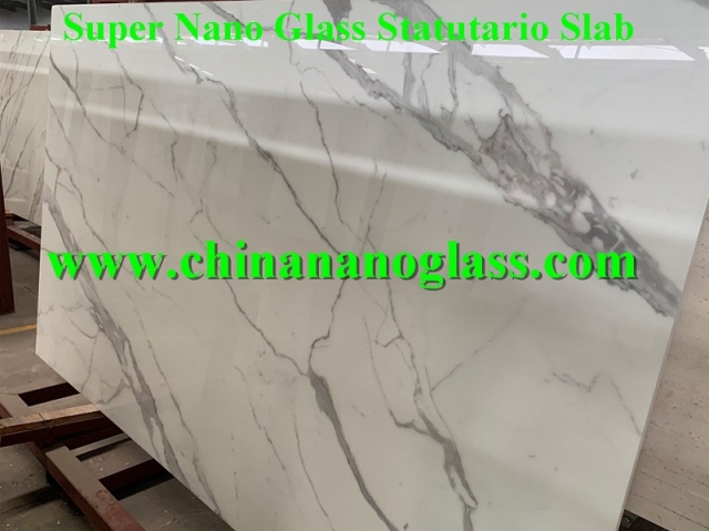 Super Nano Glass Statutario Slab