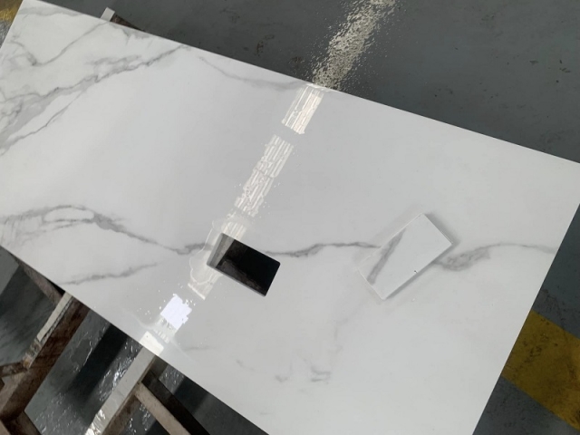 NANO CALACATTA GLASS STONE SLAB FOR COUNTER TOP CHEAP PRICE