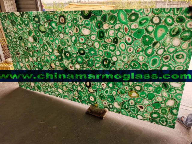 Semiprecious Stone Slabs Green Agate Slab