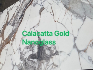 Calacatta Nano Glass Slabs for Countertops