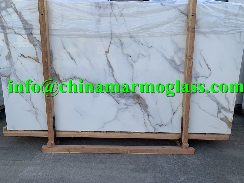 2CM Calacatta Oro Stoneglass Nano Marble Slab