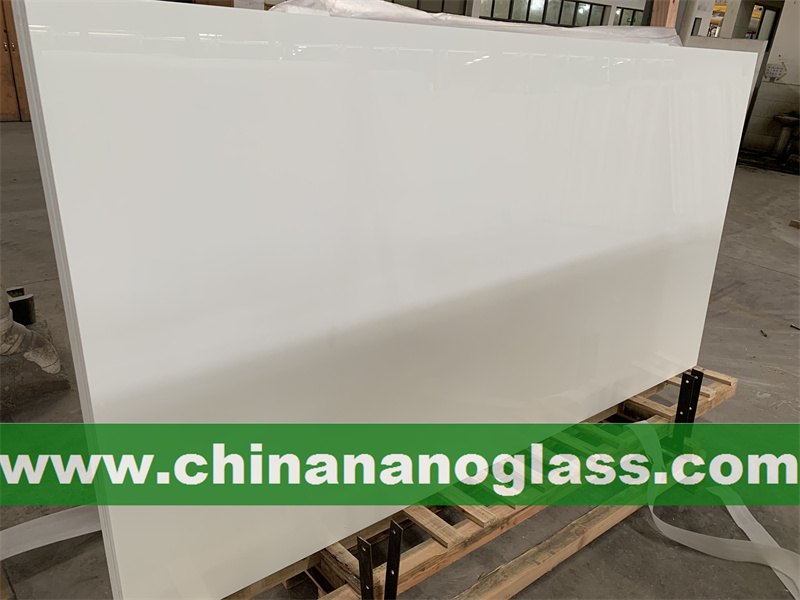 Tianrun Stoneglass Nano Crystal White Glass Stone Slabs