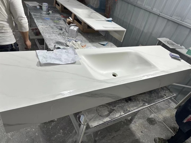 Sintered Stone Slab Sink Basin Countertop